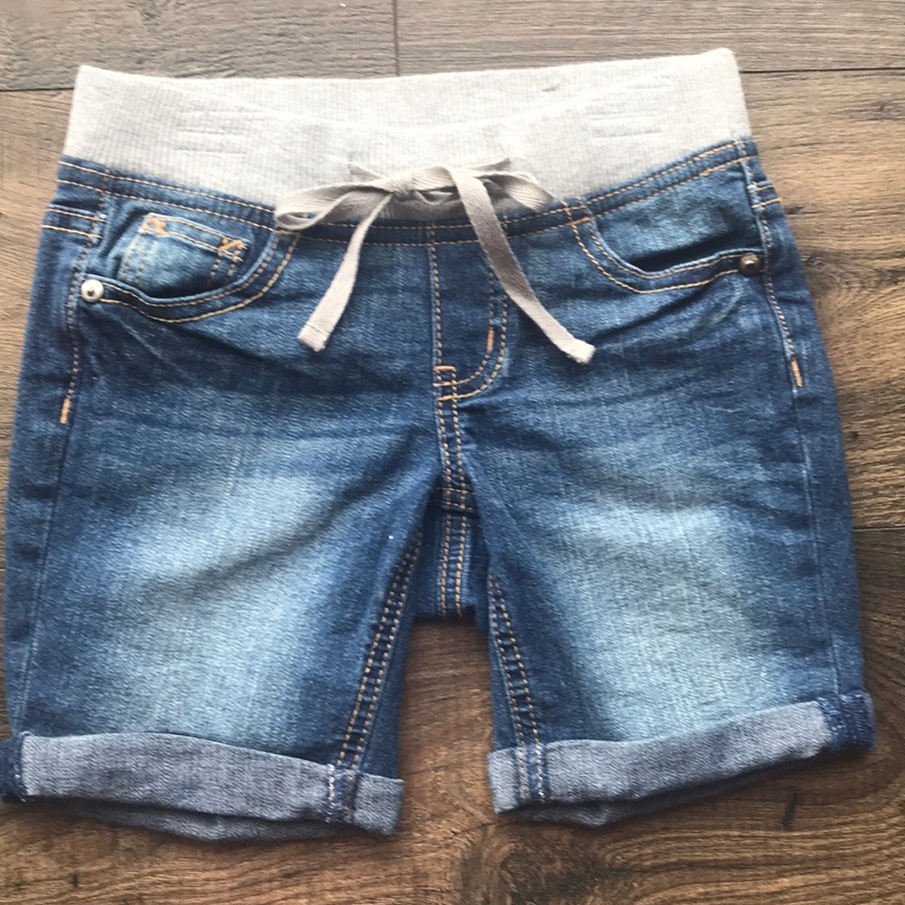 Girls denim cuffed shorts